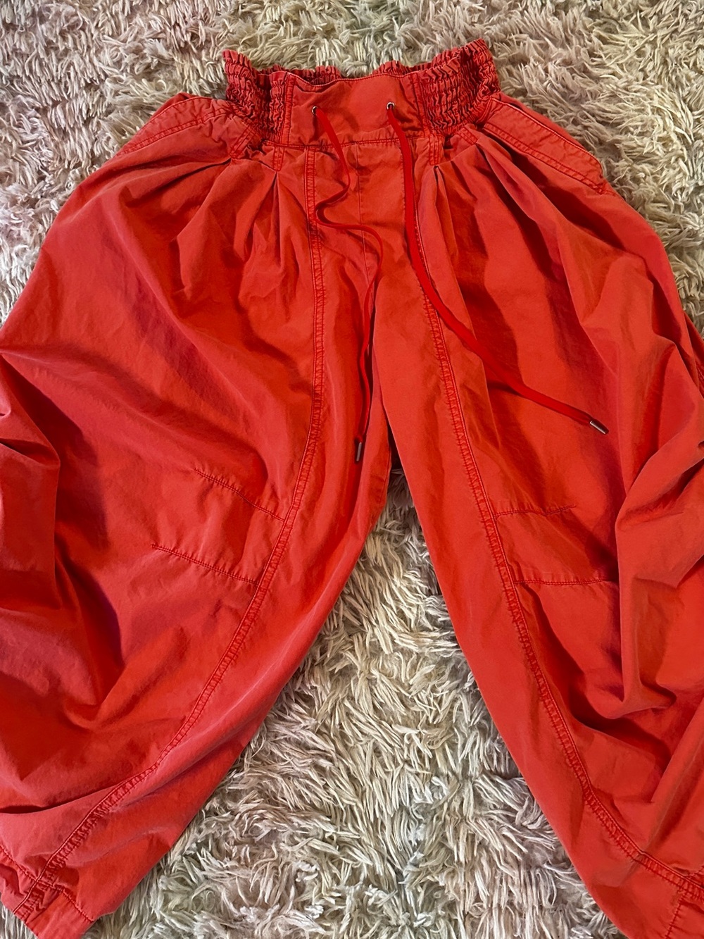 Anthropologie Ruched Hem Poplin Parachute Pants Size Small - Picture 4 of 11
